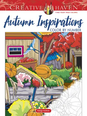 Creative Haven Jesenné inšpirácie Vyfarbuj podľa čísel - Creative Haven Autumn Inspirations Color by Number