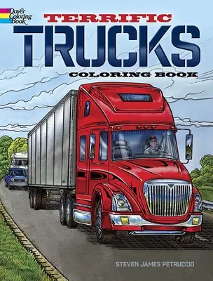 Strašidelné nákladné autá Omaľovánky - Terrific Trucks Coloring Book