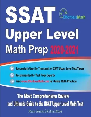 SSAT Upper Level Math Prep 2020-2021: Najkomplexnejší prehľad a dokonalý sprievodca prípravou na test SSAT z matematiky vyššej úrovne - SSAT Upper Level Math Prep 2020-2021: The Most Comprehensive Review and Ultimate Guide to the SSAT Upper Level Math Test