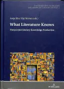 Čo vie literatúra: Výpravy do literárnej tvorby poznatkov - What Literature Knows: Forays Into Literary Knowledge Production