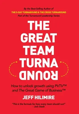 Veľký tímový obrat: Ako odblokovať rast pomocou PVTV(TM) a Veľkej hry podnikania(TM) - The Great Team Turnaround: How to unlock growth using PVTV(TM) and The Great Game of Business(TM)