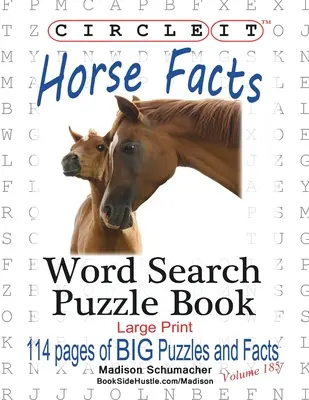 Zakrúžkujte to, Fakty o koňoch, Hľadanie slov, Puzzle Book - Circle It, Horse Facts, Word Search, Puzzle Book