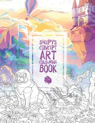 Konceptuálne umelecké maľovanky MrSuicideSheep - MrSuicideSheep's Concept Art Colouring Book