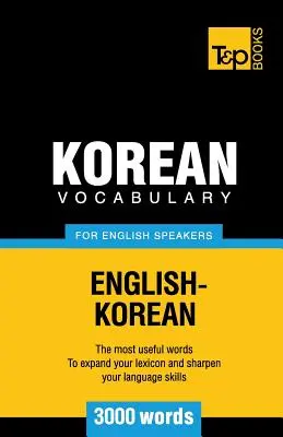 Kórejská slovná zásoba pre anglicky hovoriacich - 3000 slov - Korean vocabulary for English speakers - 3000 words