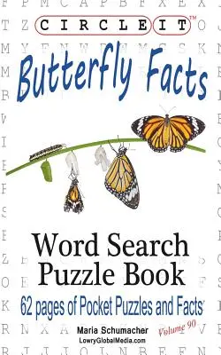 Zakrúžkujte, Fakty o motýľoch, Hľadanie slov, Kniha hádaniek - Circle It, Butterfly Facts, Word Search, Puzzle Book