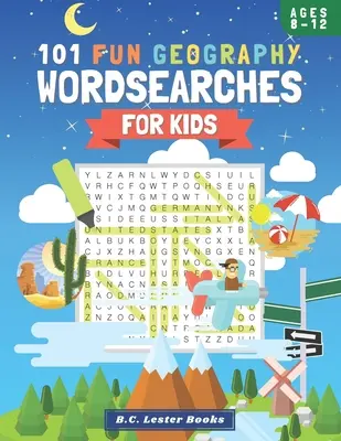 101 zábavných zemepisných slov pre deti: Zábavné a náučné knihy s hádankami pre deti od 8 do 12 rokov - 101 Fun Geography Wordsearches For Kids: A Fun And Educational Word Search Puzzle Books For Kids Aged 8-12
