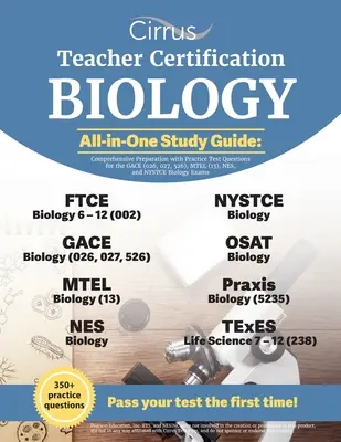 Teacher Certification Biology All-in-One Study Guide (Sprievodca štúdiom biológie všetko v jednom): Komplexná príprava s praktickými testovými otázkami na skúšky GACE (026, 027, 526), MTEL (13), - Teacher Certification Biology All-in-One Study Guide: Comprehensive Preparation with Practice Test Questions for the GACE (026, 027, 526), MTEL (13),