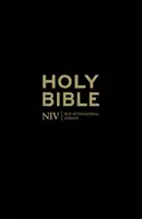 NIV Populárna krížová Biblia v čiernej koži - NIV Popular Cross-Reference Black Leather Bible