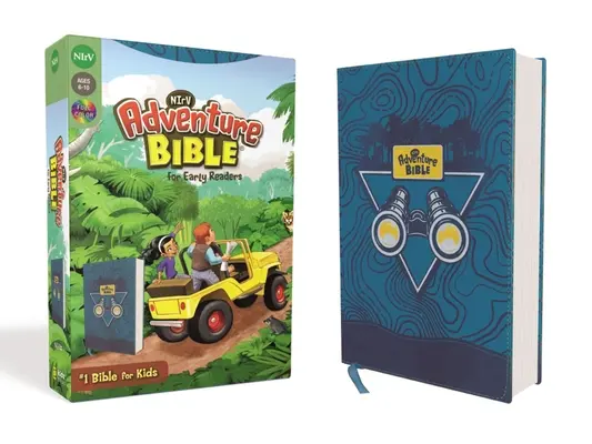 Nirv, Dobrodružná Biblia pre mladých čitateľov, kožená, modrá, plnofarebná - Nirv, Adventure Bible for Early Readers, Leathersoft, Blue, Full Color