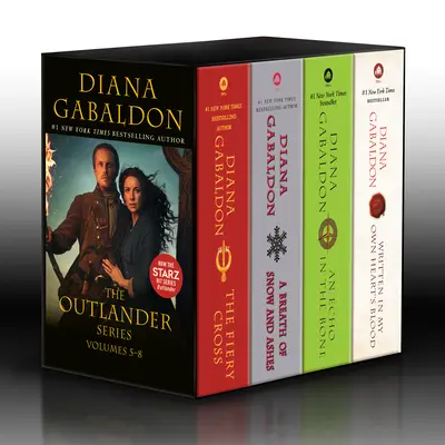 Outlander Volumes 5-8 (4-Book Boxed Set) (Pustovník, 5. - 8. diel (sada 4 kníh)): Ohnivý kríž, Dych snehu a popola, Ozvena v kostiach, Napísané krvou vlastného srdca - Outlander Volumes 5-8 (4-Book Boxed Set): The Fiery Cross, a Breath of Snow and Ashes, an Echo in the Bone, Written in My Own Heart's Blood