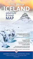 fotoVUE Dobrodružná a cestovná mapa Islandu - fotoVUE Iceland Adventure and Travel Map