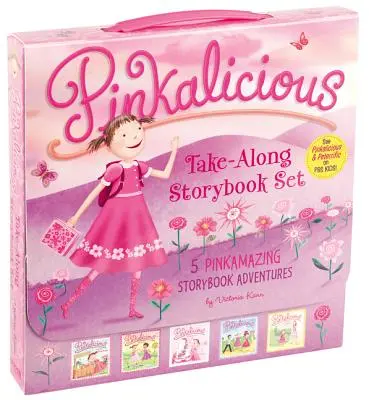 Súbor rozprávkových kníh Pinkalicious Take-Along Storybook Set: Ružové šteklenie, Pinkalicious a ružový nápoj, Kvetinové dievča, Deň bláznivých vlasov, Pinkalicious a nový učiteľ - The Pinkalicious Take-Along Storybook Set: Tickled Pink, Pinkalicious and the Pink Drink, Flower Girl, Crazy Hair Day, Pinkalicious and the New Teache