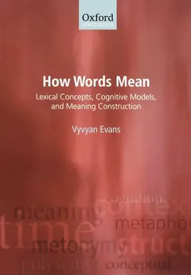 Ako slová znamenajú: Lexikálne koncepty, kognitívne modely a tvorba významov - How Words Mean: Lexical Concepts, Cognitive Models, and Meaning Construction