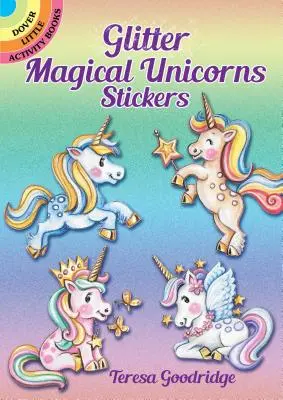 Trblietavé samolepky s magickými jednorožcami - Glitter Magical Unicorns Stickers