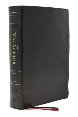 Nkjv, MacArthur Study Bible, 2nd Edition, Genuine Leather, Black, Thumb-Indexed, Comfort Print: Odhaľovanie Božej pravdy jeden verš za druhým - Nkjv, MacArthur Study Bible, 2nd Edition, Genuine Leather, Black, Thumb-Indexed, Comfort Print: Unleashing God's Truth One Verse at a Time