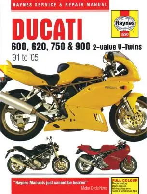 Ducati 600, 620, 750 a 900 2-ventilové dvojvalce '91 až '05 - Ducati 600, 620, 750 & 900 2-Valve V-Twins '91 to '05
