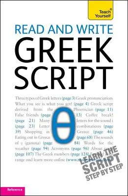 Čítať a písať grécke písmo - Read and Write Greek Script