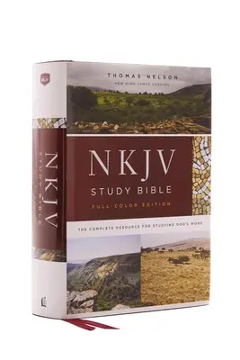 NKJV Study Bible, Hardcover, Full-Color, Red Letter Edition, Comfort Print: Kompletný zdroj na štúdium Božieho slova - NKJV Study Bible, Hardcover, Full-Color, Red Letter Edition, Comfort Print: The Complete Resource for Studying God's Word
