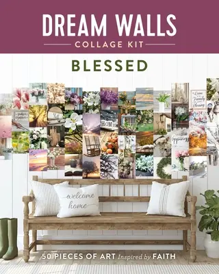 Súprava koláží Dream Walls: Blessed: 50 umeleckých diel inšpirovaných vierou - Dream Walls Collage Kit: Blessed: 50 Pieces of Art Inspired by Faith