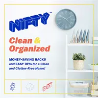 NIFTY (TM) Clean & Organized: Hacky šetriace peniaze a jednoduché kutilské postupy pre čistú domácnosť bez neporiadku! (NIFTY (TM)) - NIFTY (TM) Clean & Organized - Money-Saving Hacks and Easy DIYs for a Clean and Clutter-Free Home! (NIFTY (TM))