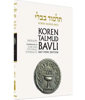 Koren Talmud Bavli, zv. 8: Traktát Šekalim, vydanie Noe B & W, hebrejčina/angličtina - Koren Talmud Bavli, Vol.8: Tractate Shekalim, Noe B & W Edition, Hebrew/English