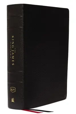 Študijná Biblia kráľa Jakuba, pravá koža, čierna, indexovaná, plnofarebné vydanie - The King James Study Bible, Genuine Leather, Black, Indexed, Full-Color Edition