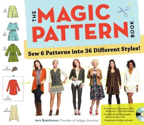 Magická kniha vzorov: Ušiť 6 vzorov do 36 rôznych štýlov! - The Magic Pattern Book: Sew 6 Patterns Into 36 Different Styles!