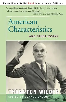 Americké charakteristiky a iné eseje - American Characteristics and Other Essays