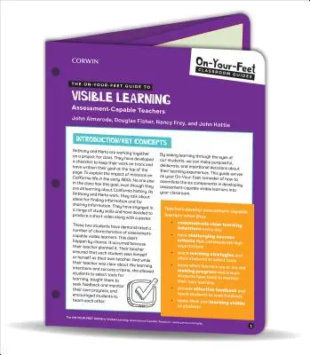 Sprievodca viditeľným učením na vlastných nohách - Učitelia schopní hodnotenia - On-Your-Feet Guide to Visible Learning - Assessment-Capable Teachers