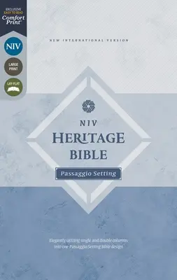 Niv, Heritage Bible, Passaggio Setting, Leathersoft, Brown, Comfort Print: Elegantné spojenie jednoduchých a dvojitých stĺpcov do jedného Passaggio Setting Bibl - Niv, Heritage Bible, Passaggio Setting, Leathersoft, Brown, Comfort Print: Elegantly Uniting Single and Double Columns Into One Passaggio Setting Bibl