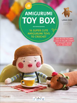 Amigurumi Toy Box: Hračky na háčkovanie: 16 super roztomilých hračiek Amigurumi - Amigurumi Toy Box: 16 Super Cute Amigurumi Toys to Crochet