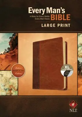 Biblia pre každého muža NLT, veľká tlač, Tutone - Every Man's Bible NLT, Large Print, Tutone