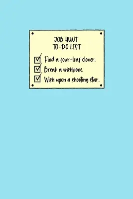 Zoznam úloh na hľadanie práce - Job Hunt To-Do List