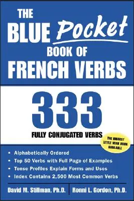 Modrá vrecková kniha francúzskych slovies: 333 plne časovaných slovies - The Blue Pocket Book of French Verbs: 333 Fully Conjugated Verbs