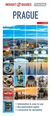Sprievodcovia Insight Flexi Map Praha - Insight Guides Flexi Map Prague
