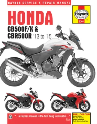 Honda Cb500f/X & Cbr500r: 2013 až 2020 - Honda Cb500f/X & Cbr500r: 2013 to 2020