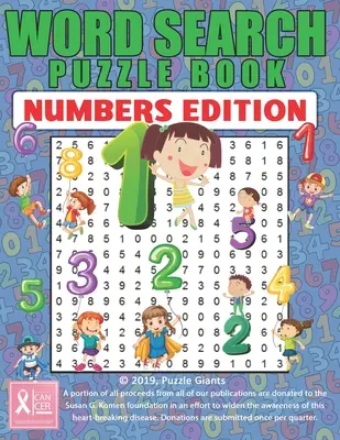 Kniha s hádankami na hľadanie slov: Vydanie s číslami - Word Search Puzzle Book: Numbers Edition