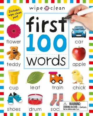 Wipe Clean: Prvé 100 slov (priložená špirálová väzba): Vrátane pera Wipe Clean - Wipe Clean: First 100 Words (Enclosed Spiral Binding): Includes Wipe Clean Pen