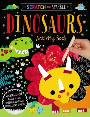 Knižka s aktivitami Škrabka a trblietavé dinosaury - Scratch and Sparkle Dinosaurs Activity Book