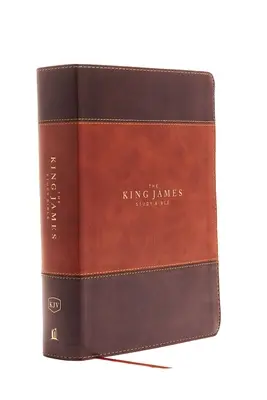 Študijná Biblia kráľa Jakuba, imitácia kože, hnedá, indexovaná, plnofarebné vydanie - The King James Study Bible, Imitation Leather, Brown, Indexed, Full-Color Edition