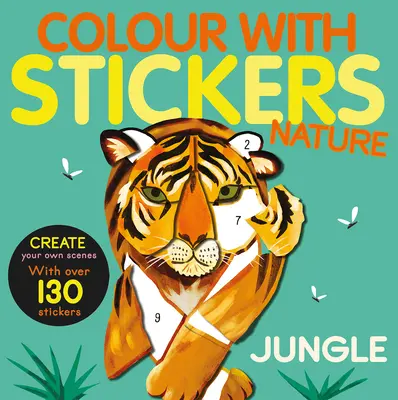Vyfarbi s nálepkami: Vydajte sa na cestu s nálepkami: Džungľa: Vytvorte 10 obrázkov so samolepkami! - Color with Stickers: Jungle: Create 10 Pictures with Stickers!