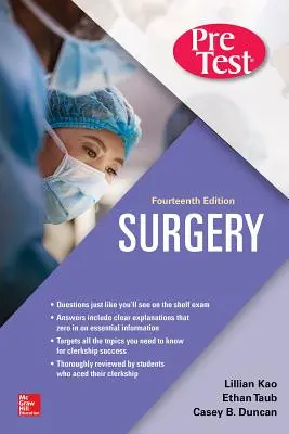 Chirurgia Predtestové sebahodnotenie a prehľad, štrnáste vydanie - Surgery Pretest Self-Assessment and Review, Fourteenth Edition