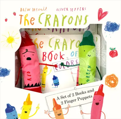 Pastelky: Súbor kníh a prstových maňušiek - The Crayons: A Set of Books and Finger Puppets