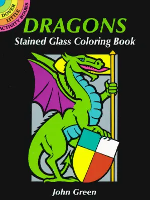 Dráčikovia Vitráž Omaľovánky - Dragons Stained Glass Coloring Book