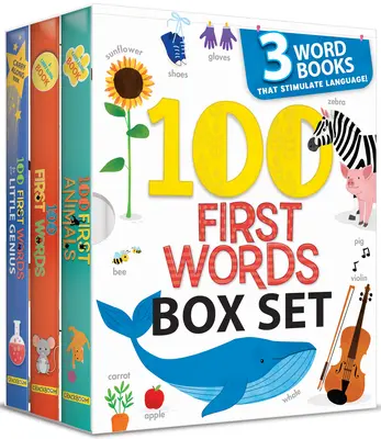 100 prvých slov v krabici: Knižka 3 slovíčka, ktoré stimulujú jazyk (Us Edition) - 100 First Words Box Set: 3 Word Books That Stimulate Language (Us Edition)