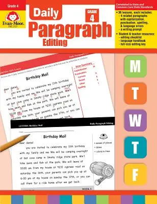 Denná úprava odsekov 4. ročník - Daily Paragraph Editing Grade 4