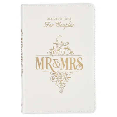 Darčeková kniha Pán a pani Bieli z umelej kože - Gift Book Mr. & Mrs. White Faux Leather