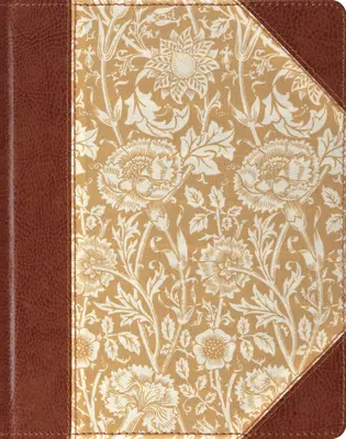 Jednoslúpcová Biblia pre denníky-ESV-antický kvetinový dizajn - Single Column Journaling Bible-ESV-Antique Floral Design