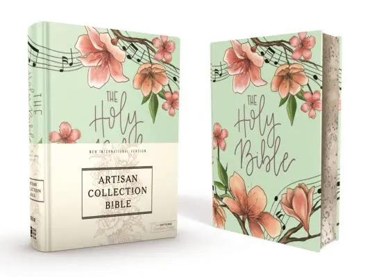 Niv, Biblia z kolekcie Artisan Collection, plátno na doske, tyrkysový kvet, dizajnované okraje pod pozlátením, edícia s červenými písmenami, pohodlná tlač - Niv, Artisan Collection Bible, Cloth Over Board, Turquoise Floral, Designed Edges Under Gilding, Red Letter Edition, Comfort Print