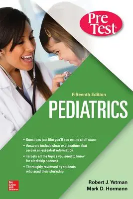 Pediatria Predtestové sebahodnotenie a prehľad, pätnáste vydanie - Pediatrics Pretest Self-Assessment and Review, Fifteenth Edition